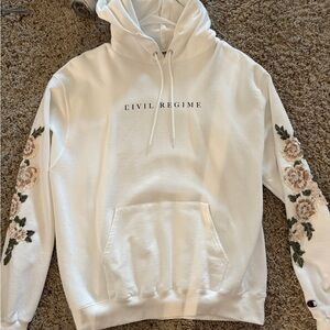 Civil Regime White Hoodie